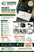Création de Cartes de Visite & Supports Professionnels