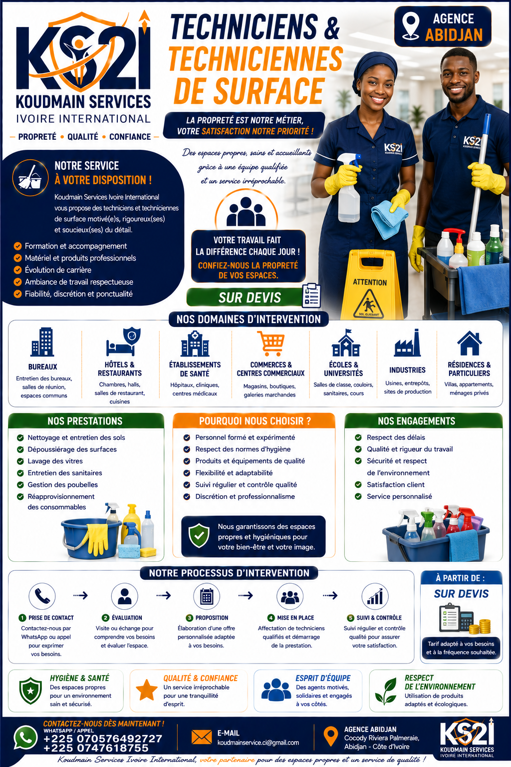 Mise à disposition de Techniciens & Techniciennes de Surface